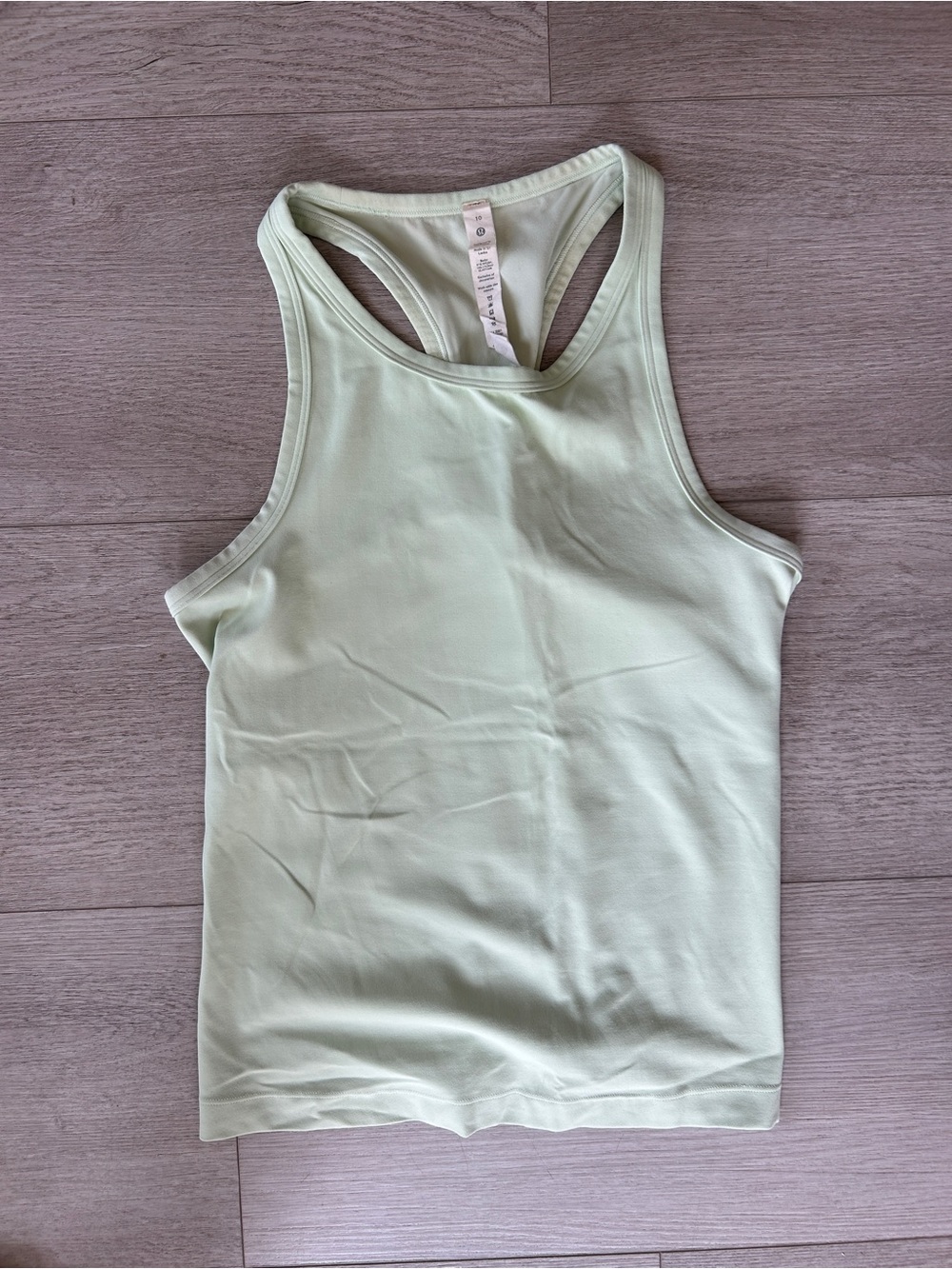 lululemon athletica Pale Green Racerback Tank